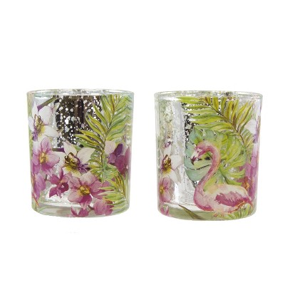 Beachcombers S/2 Flamingo Votive