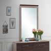 GlasFlength Decorative Wall Mirrors Contemporary Framed Mirror with Rustic Simple Design for Modern Living Spaces, Gray, 32"*2"*40" - 2 of 4