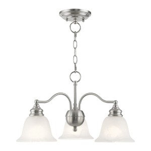Livex Lighting Essex 3 - Light Chandelier in  Brushed Nickel - 1 of 1