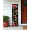 HomeRoots 36" Black Gold Green And Red Solid Wood Poinsettia Merry Christmas  Porch Sign - 2 of 4