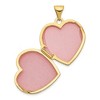 Black Bow Jewelry 14k Yellow Gold & White Rhodium 18mm Daughter Heart Locket Pendant - 4 of 4