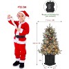 TackView Artificial Christmas Tree with 78 Warm White LED Lights, Pre-Lit Fiber Optic with Snowflakes and Red Berries - 2 of 4