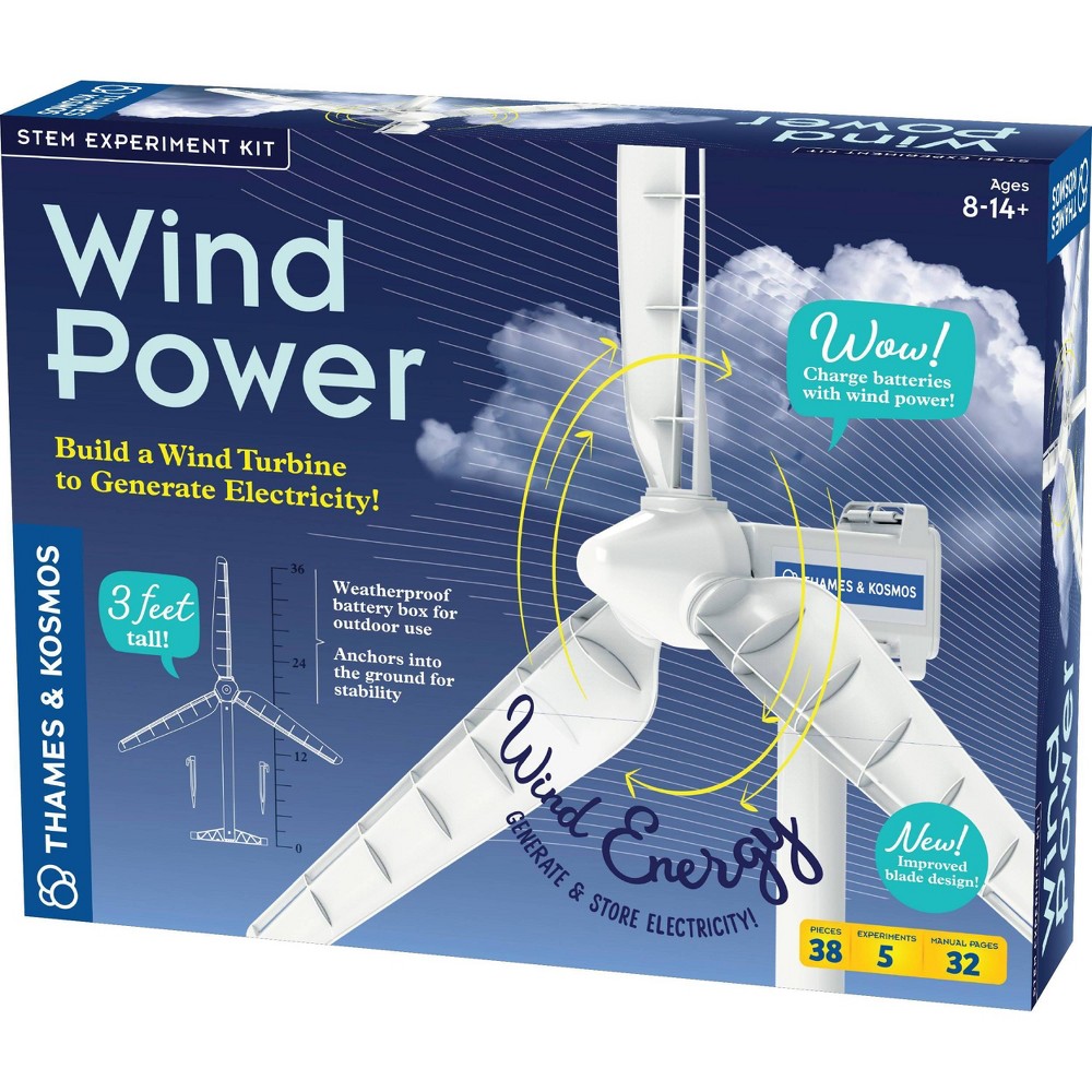 Photos - Creativity Set / Science Kit Thames & Kosmos Wind Power 4.0 Science Kit 