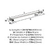 Amerock Monument Wall Mounted Bathroom Towel Bar - 4 of 4