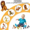 TEMI 12-Piece Mini Animal Action Figures Set, Collectible Toy Animals for Cake Decor and Display - 2 of 4