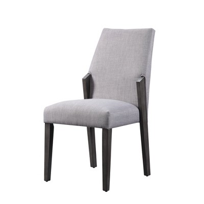 21" Seat Height Fabric Armless Side Chair with Foam-Filled Medium-Firm Cushion (Set of 2)