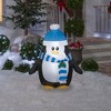 Gemmy Christmas Airblown Inflatable Penguin, 3.5 ft Tall, Multi - 2 of 2