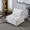 Modular Sectional Sofa Pieces,Small Dorm Room Couch Sectional Couches For Sale,Teddy Fabric Armless Couch 1 Piece-Cuddlewood - 2 of 4