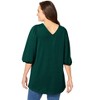 Woman Within Plus Size Reversible Neckline Tunic - 3 of 4