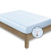 Soft Cooling Sheet Sets | 100% Natural - Cotton & Viscose from Eucalyptus Blend by California Design Den - Blue, Twin - 3 of 4