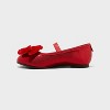 Toddler Kinsley Bow Ballet Flats - Cat & Jack™ Red - 2 of 4