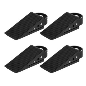 Unique Bargains Anti-Slip Design Stainless Steel PVC Elastic Door Stopper 4 Pcs - 1 of 4