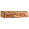 vidaXL Wall Console Table Brown Solid Sheesham wood Compact - 3 of 4