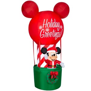 Gemmy Christmas Inflatable Mickey Mouse in Hot Air Balloon, 7 ft Tall, Multi - 1 of 4