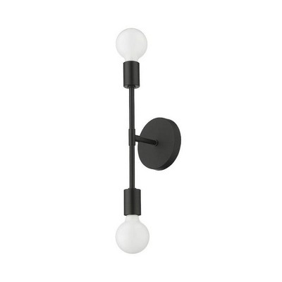 Modernist Matte Black Adjustable Outdoor Wall Sconce