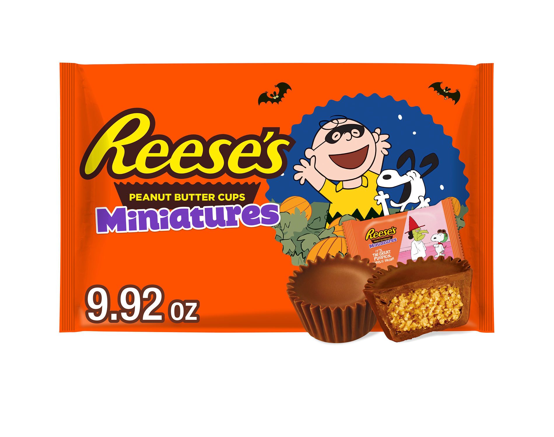 Reese's Peanut Butter Milk Chocolate Snoopy and Friends Halloween Candy Miniatures - 9.92oz