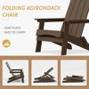 Folding Adirondack Chair, HDPS Poly Chair, Weather Resistant, Outdoor HIPS Adirondack Fire Pit Chair for Patio, Pool, Garden, Backyard - 3 of 4