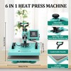 Heat Press Machine, Sublimation Heat Press, 360° Swing Away Digital Heat Transfer Multifunction Heat Transfer Sublimation Combo - 2 of 4