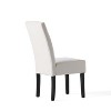 Set of 2 Upholstered Dining Chair with Fabric and Wood-Christopher Knight Home - 4 of 4