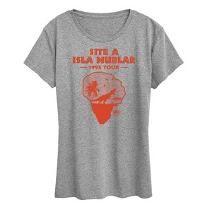 Women's - Jurassic Park - Isla Nublar 1993 Tour Short Sleeve Graphic T-Shirt - 1 of 4