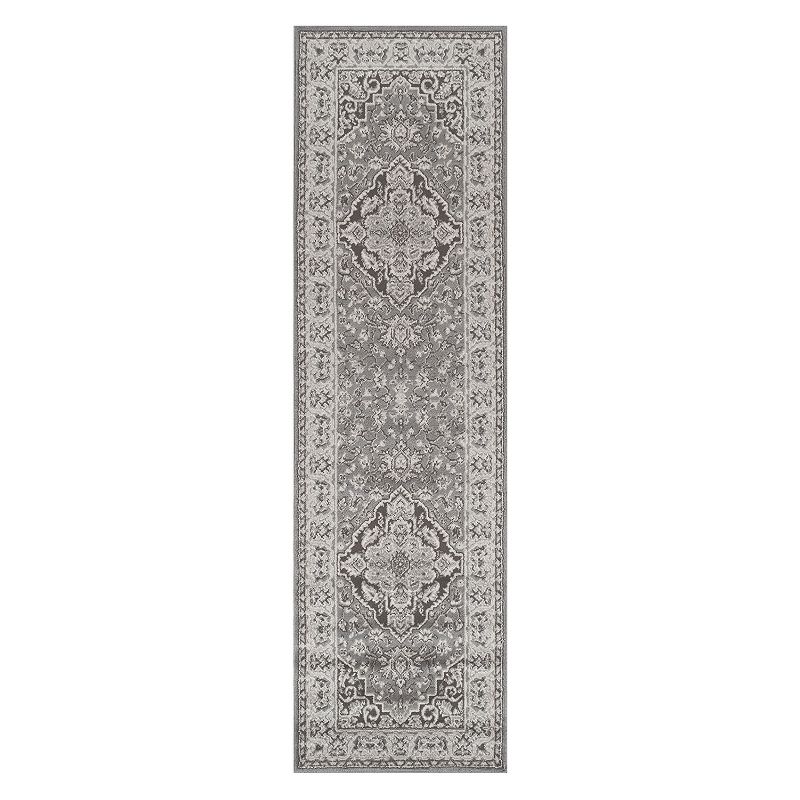 Traditional Medallion Indoor Runner or Area Rug by Blue Nile Mills, 1 of 6