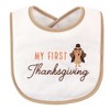 Hudson Baby Infant Cotton Terry Drooler Bibs with Fiber Filling 10pk, Neutral Holiday - 3 of 4