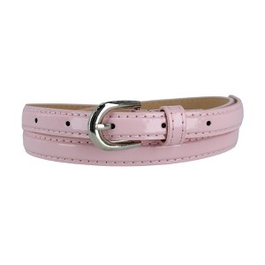 CTM Women's Skinny 1/2 Inch Dress Belt - 1 of 4