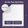 Heavy Duty Incontinence Bed Pads 30" x 36" 20 Pack - 145g Ultra Absorbent Disposable Chucks Underpads for Adults - Overnight Absorbance - 3 of 4