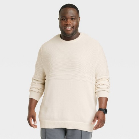 Men's Cable Knit Pullover Sweater - Goodfellow & Co Cream S