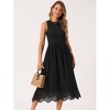 INSPIRE CHIC Women's Summer Sleeveless A Line Midi Cotton Crewneck Casual Tank Dress - 2 of 4