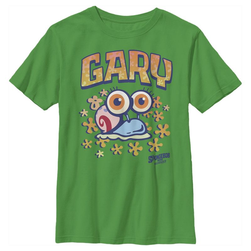 Boy's SpongeBob SquarePants Sponge on the Run Baby Snail Gary T-Shirt, 1 of 4