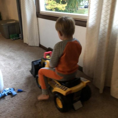 Fisher price deals ride on excavator