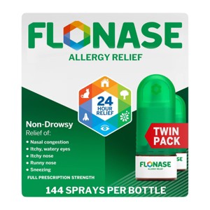 Flonase Allergy Relief Fluticasone Nasal Spray- 24-Hour Non-Drowsy Allergy Medicine- Metered Nasal Spray - 1 of 4