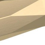 golden champagne/polished chrome