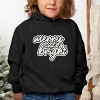 Merry & Bright Outline Puff  - Toddler Hoodie - 2 of 4