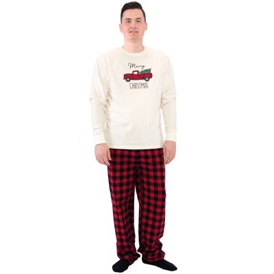 Touched by Nature Mens Unisex Holiday Pajamas Christmas Tree Small