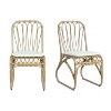 Okak Boho PE Wicker Patio Accent Chairs Upholstered Dining Chairs,Set of 2,Outdoor Rattan Chairs for Backyard,Garden&Patio,,400lbs Max - 4 of 4