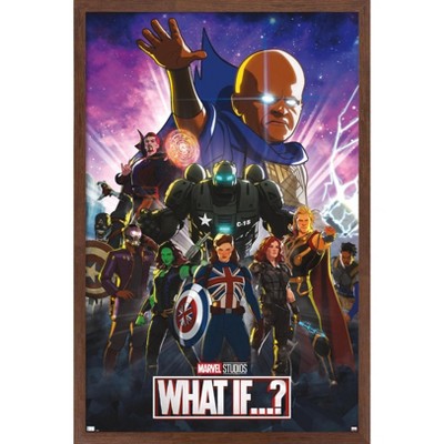 Trends International Marvel What If? - Group Framed Wall Poster Prints  Mahogany Framed Version 14.725 X 22.375 : Target