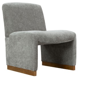 NicBex Chenille Accent Chair,Upholstered Living Room Chairs with Mid-Height Backrest,Modern Comfy Armless Chair,Accent Chairs for Living Room - 1 of 4