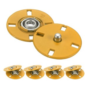 Unique Bargains Alloy Invisible Durable High Hardness Buckle Fasteners Press Studs Buttons 5 Pcs - 1 of 4