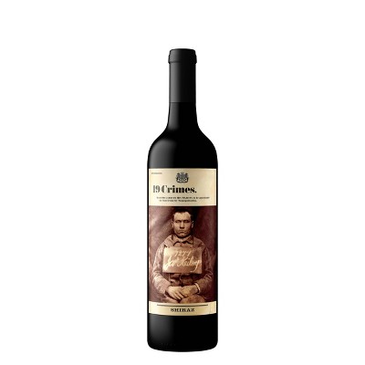 19 Crimes Shiraz Red Wine - 750ml Bottle