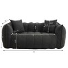 Gulches 2-Person Soft Chenille Bean Bag Chair High Resilience Foam Core, Armrests & Handle, Large Square Recliner Sofa - 3 of 4