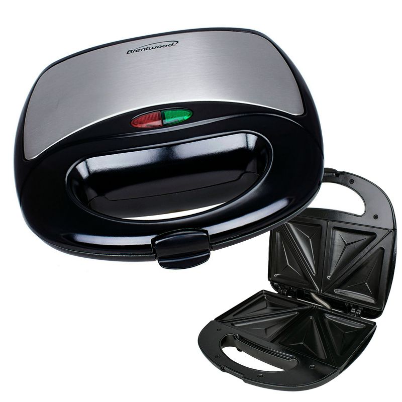 Brentwood Sandwich Maker (Black and Stainless Steel), 1 of 9