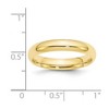 Black Bow Jewelry 2mm to 6mm 10K Yellow Gold Domed Comfort Fit Band - 3 of 4