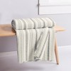 Rochelle Stripe Grey Quilted Throw  - Levtex Home - 2 of 4