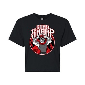 Women's - Teenage Mutant Ninja Turtles - Stay Sharp Cropped Graphic T-Shirt - 1 of 4