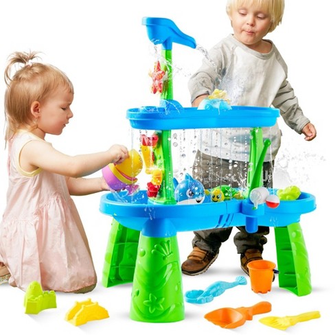 Syncfun Play-act Water Table For Toddlers, 3-tier Water Sand Table ...