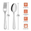Aoibox 24-piece Stainless Steel Forks and Spoons Set, Mirror Polished Flatware Cutlery for Home, Kitchen,Restaurant,Dishwasher Safe,12 Forks&12 Spoons - 2 of 4