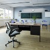 Flash Furniture Cambridge Commercial Grade Double Pedestal Desk with Locking Drawers and Metal Frame - 2 of 4