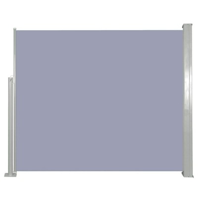vidaXL Retractable Side Awning 47.2" x118.1" Gray